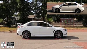 SLIP TEST - Mitsubishi Lancer Evolution X S-AWC vs Lancer Ralliart AWC - @4x4.tests.on.rollers