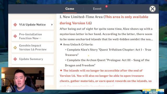 Genshin 1.6 Patch Notes reveals THE TRUTH | New area is NOT PERMANENT! смотреть онлайн
