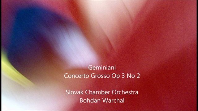 Geminiani Concerto Grosso Op 3 No 2 Warchal