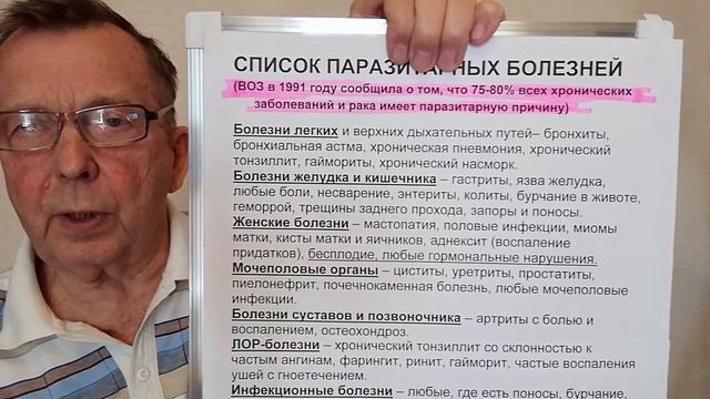 11. СПИСОК ПАРАЗИТАРНЫХ БОЛЕЗНЕЙ. У ВАС ЕСТЬ ЖЕЛАНИЕ ИЗГНАТЬ ГЛИСТОВ И СТАТЬ ЗДО