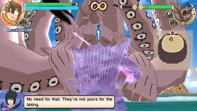 Naruto Shippuden: Ultimate Ninja Impact-Sasuke VS Eight-Tails (Killer Bee) Boss Battle смотреть онлайн