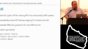 BornHack 2016 - Loke Dupont - Running server less application in the cloud using AWS Lambda