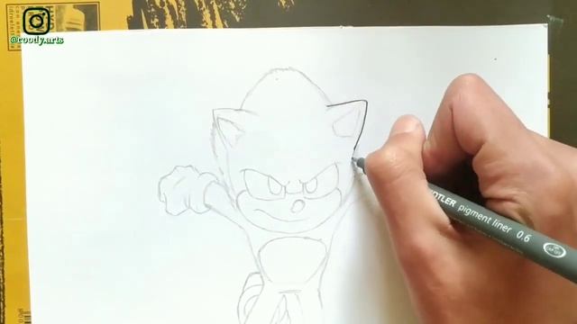 How to DRAW NEW SONIC DESIGN | Sonic The movie's смотреть онлайн