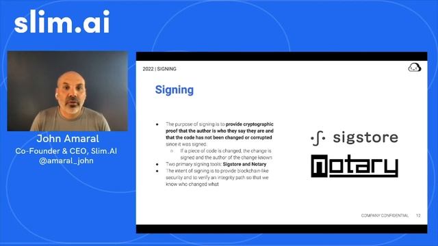 A Different Kind of S3: First Line Security of the Supply Chain - John Amaral, Slim.AI смотреть онлайн