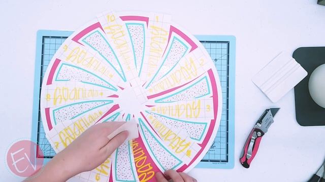 Birthday Spinning Wheel Game with Adhesive Patterned Vinyl смотреть онлайн