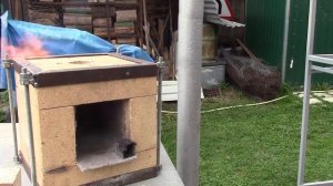 Кровельная горелка в газовый горн, аж страшно использовать