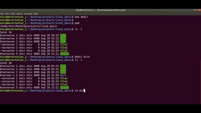 mkdir command смотреть онлайн