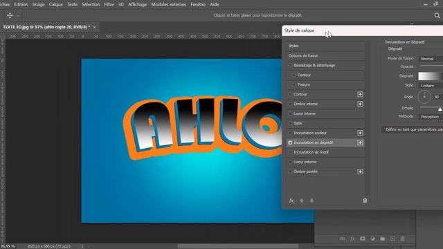 Comment créer facilement un effet texte 3D sur photoshop |TUTO PHOTOSHOP| смотреть онлайн