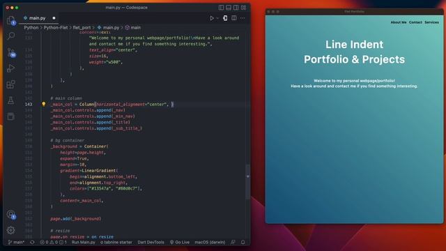 Build a Python Portfolio Website With Flet Tutorial