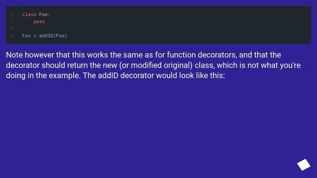 How to decorate a class? смотреть онлайн