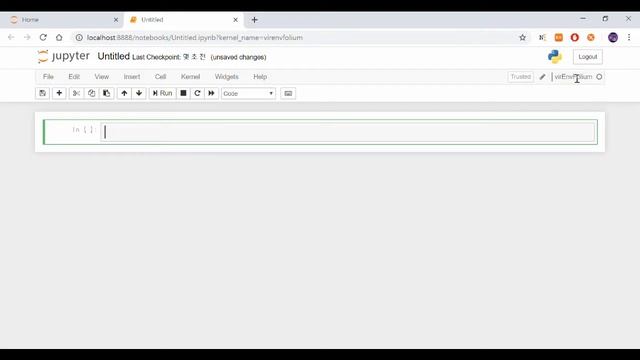 [Jupyter Notebook Programming #1] 가상환경 설정/ 가상환경에 파이썬 모듈 다운/ 주피터 노트북과 가상환경의 연결/ 주피터 노트북 실행 смотреть онлайн