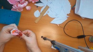 Настенный светильник Пионы из изолона и фоамирана БЕСПЛАТНЫЙ МК