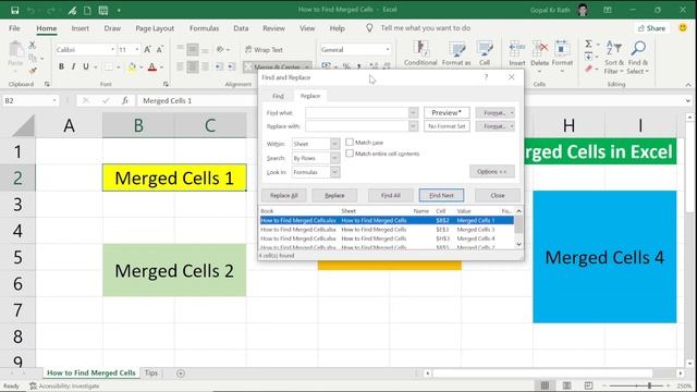 How to find merged cells in Excel смотреть онлайн