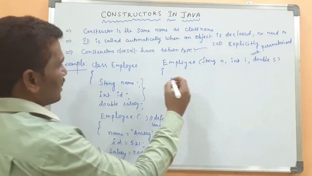 CONSTRUCTORS IN JAVA PROGRAMMING || DEFAULT ARGUMENTS IN JAVA || PARAMETERIZED CONSTRUCTOR IN JAVA