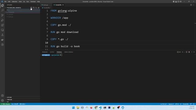 Build a Go image with Docker смотреть онлайн