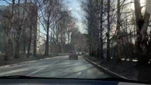 Екатеринбург 05. 04. 2023. Из Академического района утром в центр города на машине.