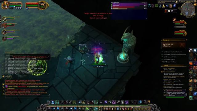 WOW LEGION DUNGEON Krullvadis Frost DK VAUlt of the warden COrdana felsong смотреть онлайн