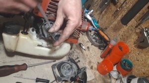 Бензокоса Zomax - замена стартера на новый и его регулировка или бесполезное видео