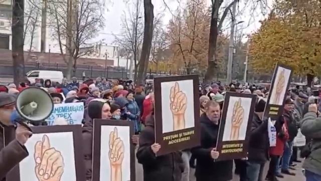 Протесты в Молдавии не прекращаются