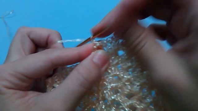 Мочалка крючком. Мочалка без вытянутых петель. Вязание крючком.