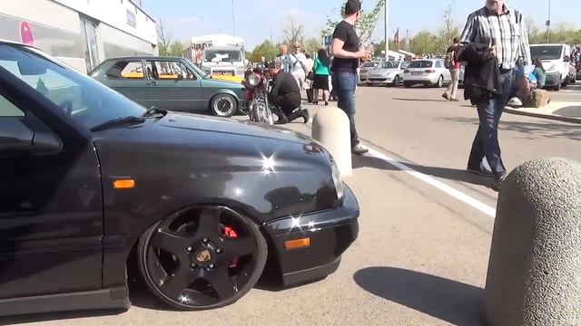 VW Volkswagen Golf III MK 3 Low / Airride / rollcage / Porsche wheels смотреть онлайн