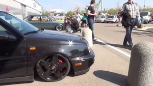 VW Volkswagen Golf III MK 3 Low / Airride / rollcage / Porsche wheels