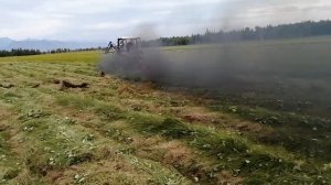 Трактор Т-25 с роторной сенокосилкой Wirax 1,65