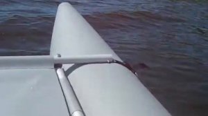 Продолжение. Обкатка мотора Микатсу 5л.с. 2т. на катамаране "Дельта 380"