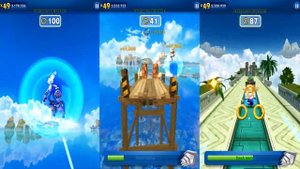 SONIC DASH Gameplay - BOSCAGE MAZE SONIC VS CLASSIC SONIC VS ANDRONIC