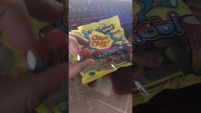 чупа чупс мармеладки обзор | очень кислые мармеладки!