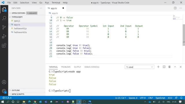 TypeScript Tutorial | Logical Operators