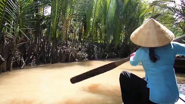 Вьетнам. Устье Меконга. По протокам на веслах. смотреть онлайн