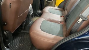 Чехлы на Mazda CX 5 II из итальянской экокожи - коричневая строчка