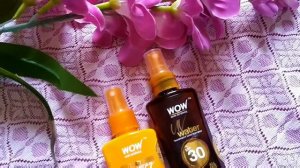 WOW skin science spray sunscreens with spf 30 and spf 50 l WOW spray sunscreens review