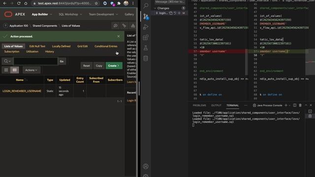 Oracle APEX version control tool - LOVs control смотреть онлайн