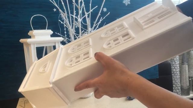 МК- Белый город! Дом из пенопластовой плиты! DIY-house of foam! White city смотреть онлайн