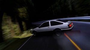 【頭文字D再現】Initial D AE86 vs EG6 in Blender 【Initial D × Blender】