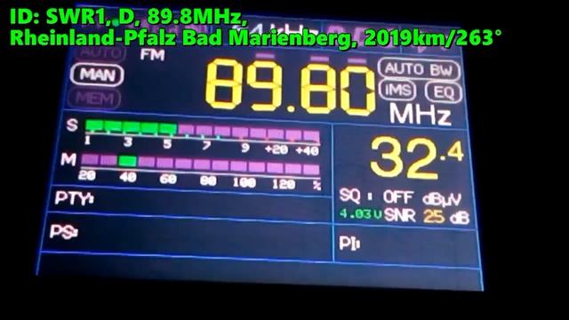 26.05.2023 18:46UTC, [Es], SWR1, Германия, 89.8МГц, 2019км