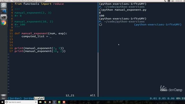 Build a Manual Exponent Function in Python