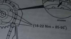 DAEWOO MUSSO 2.0/2.3; KORANDO 2.0/2.3 УСТАНОВКА ЗАЖИГАНИЯ МЕТКИ ГРМ