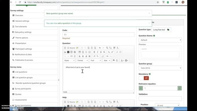 LimeSurvey Tutorial
