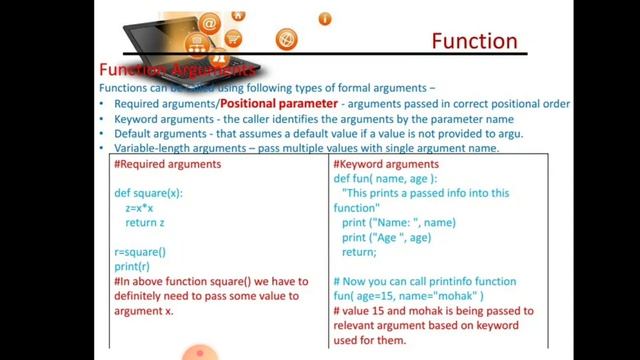 Functions in python