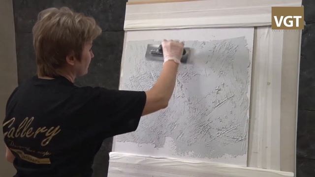 Декоративная штукатурка «Арт бетон». нанесение Блоки. Art Beton