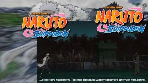 Минато против Обито Субтитры Полный бой