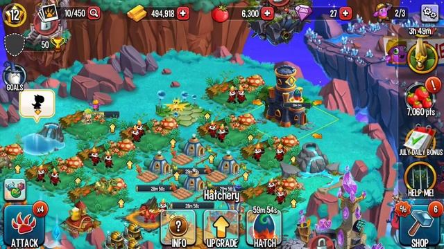 Monster Legends Gameplay Tutorial Part 3 Level 12 [Got Tarzape, Thundenix, Bonbon, Sealion] смотреть онлайн