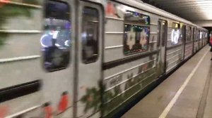 Новогодний поезд в Московском метрополитене