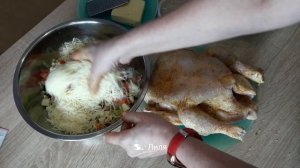 Курица с овощами в лаваше. Сочное мясо и вкуснейший лаваш.