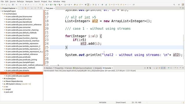 19 Streams in Java 8 смотреть онлайн