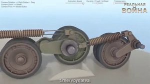 Японская симуляция подвески танка Type 97.