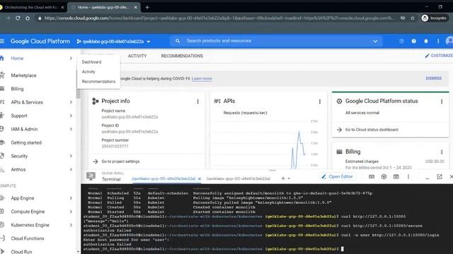 Orchestrating the Cloud with Kubernetes (Qwiklabs) смотреть онлайн